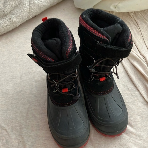 Khombu winter boots waterproof with suede size 4 big kids - Picture 1 of 9